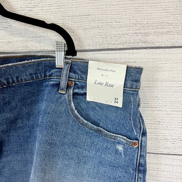 Abercrombie & Fitch Plus Size Low Rise Denim Cut Off Shorts Size 24/37 - Picture 2 of 7